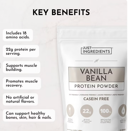 Just Ingredients - Protein Powder Vnla (17.46OZ)