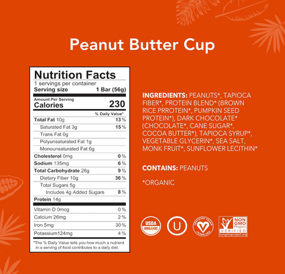 Aloha - Bar Protein Peanut Butter Cup (1.98OZ)/12-count