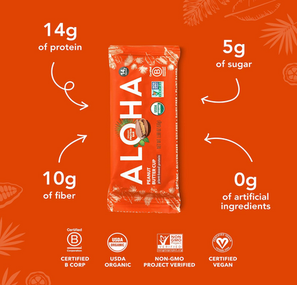 Aloha - Bar Protein Peanut Butter Cup (1.98OZ)/12-count