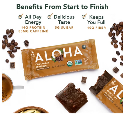 Aloha - Bar Protein Chocolate Espresso (1.98OZ)/12 count