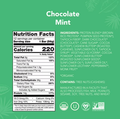 Aloha - Bar Protein Chocolate Mint (1.98OZ)/12 count