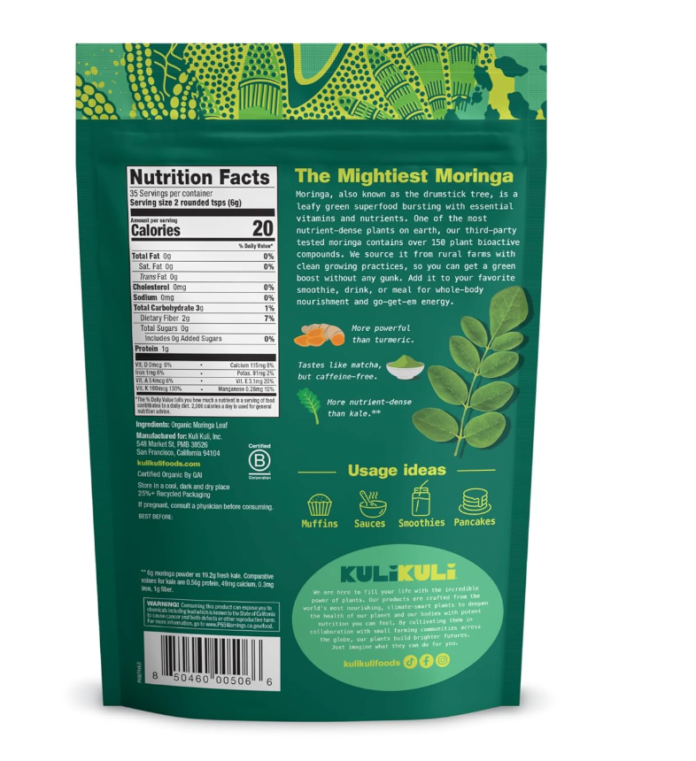 Kuli Kuli Mo - Protein Moringa Pure (7.4OZ)