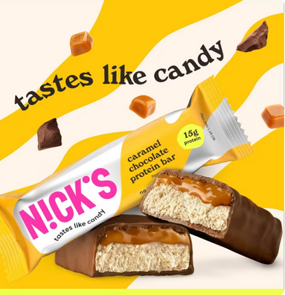 Nicks - Bar Caramel Chocolate Protein (1.76OZ)/12 bars