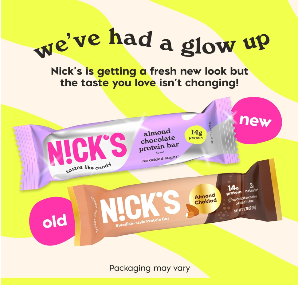 Nicks - Bar Almond Chocolate Protein (1.76OZ)/ 12 bars