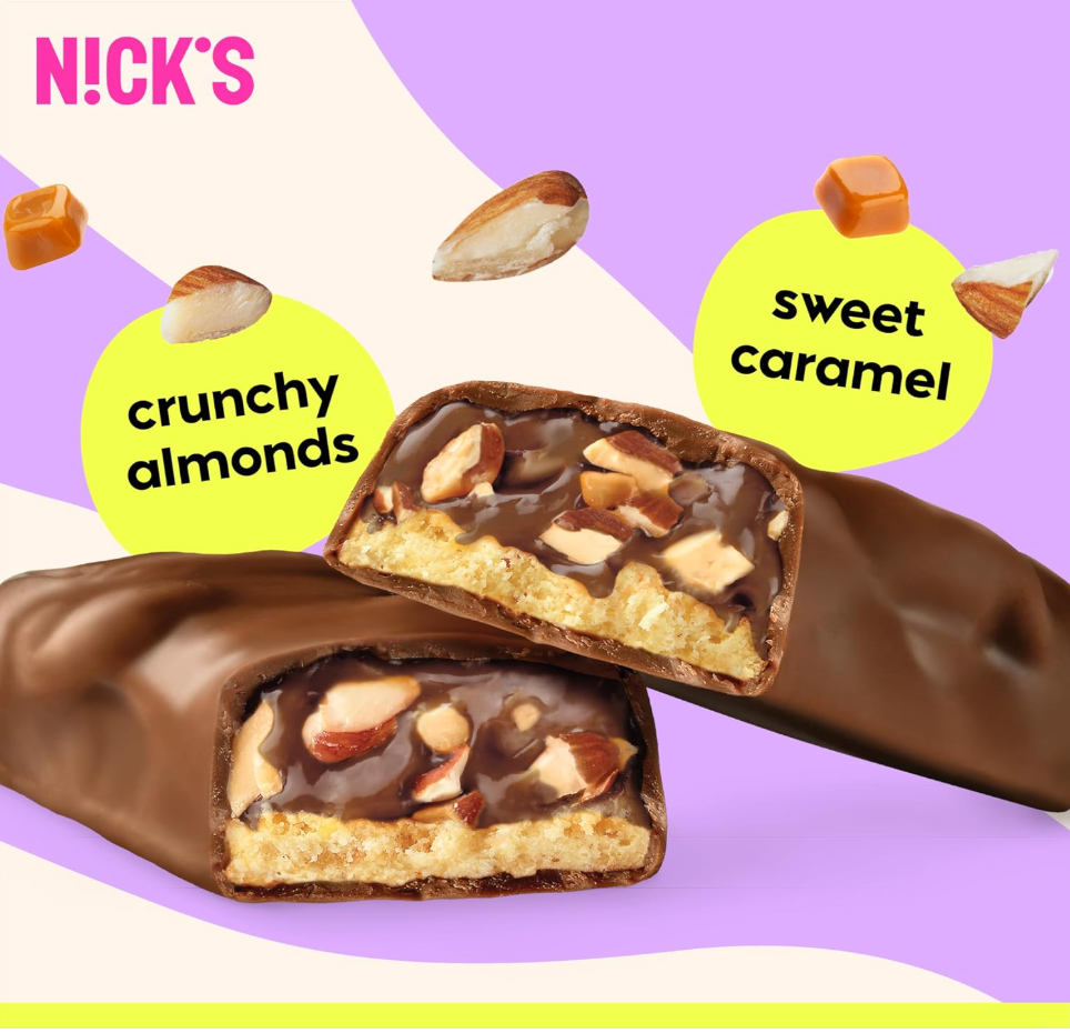 Nicks - Bar Almond Chocolate Protein (1.76OZ)/ 12 bars