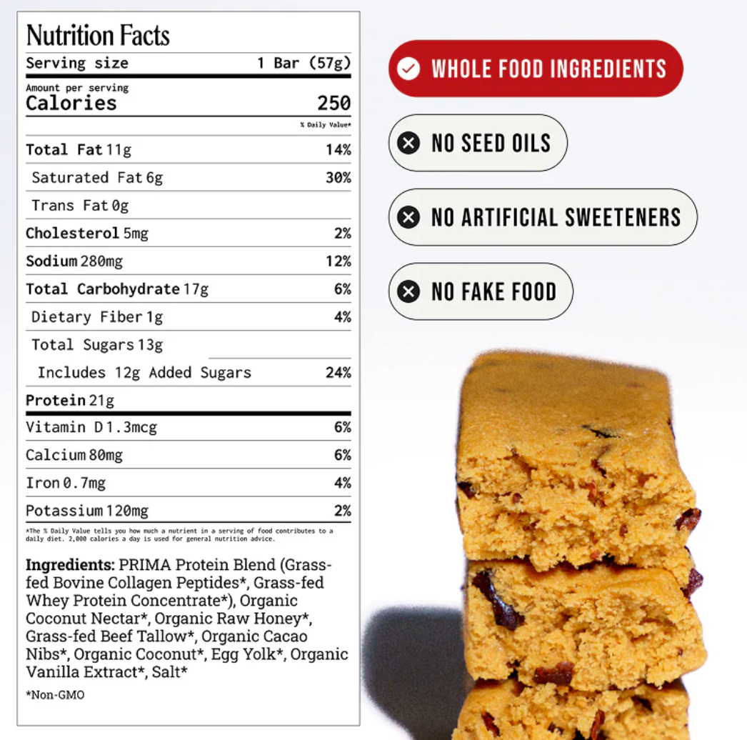 Prima - Bar Protein Salted  Caramel (2.OZ)/ 7 bars