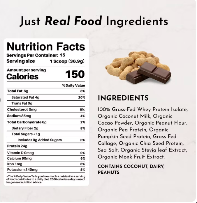 Just Ingredients - Whey Protein Pb Choc (19.54OZ)
