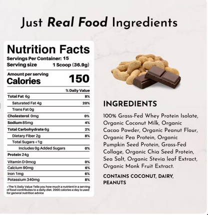 Just Ingredients - Whey Protein Pb Choc (19.54OZ)
