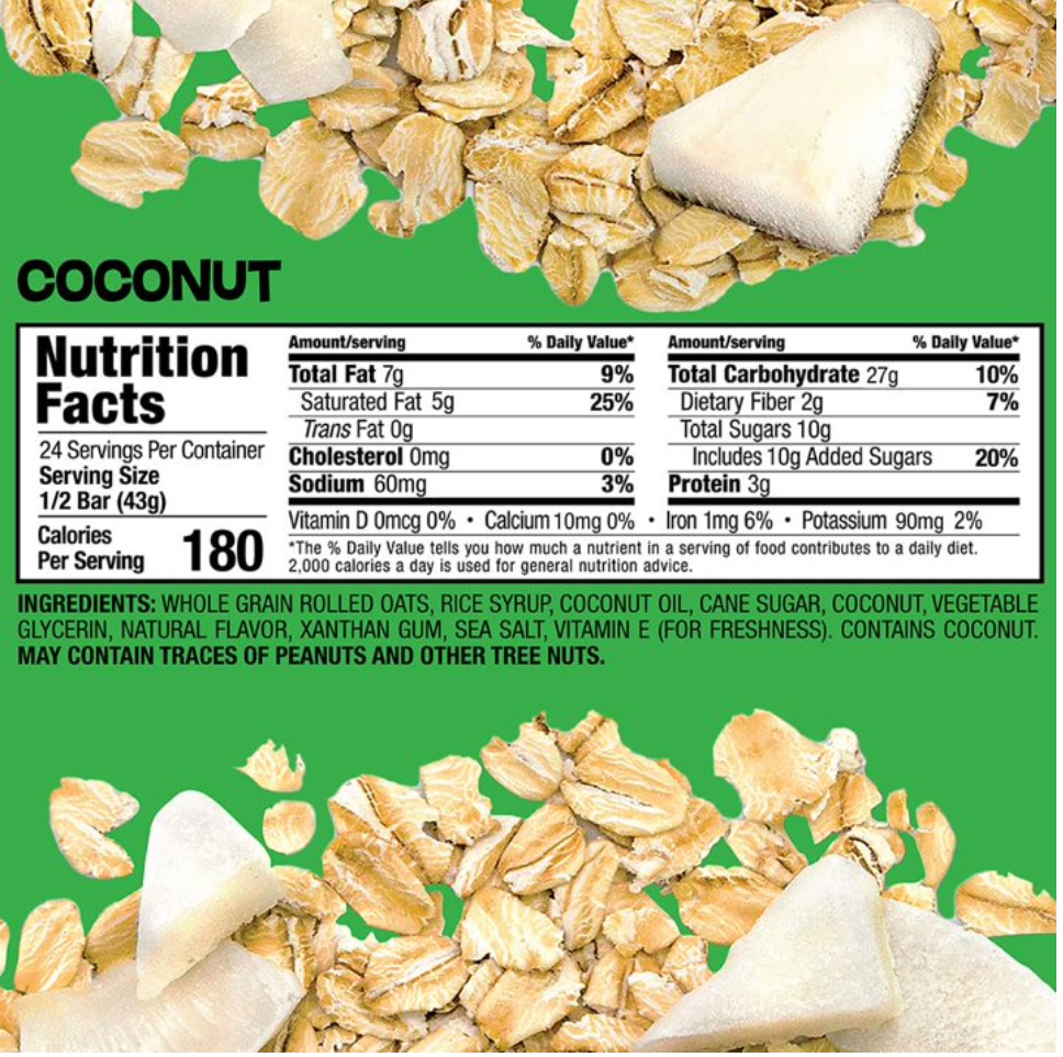 Bobo's Coconut Oat Bars - 12 Count 3 OZ