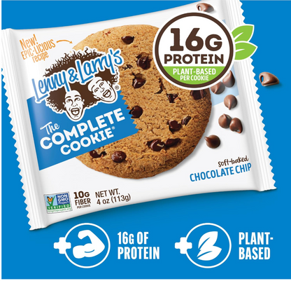 Lenny & Larry's The Complete Cookie, Chocolate Chip, 4 oz, 12 Ct