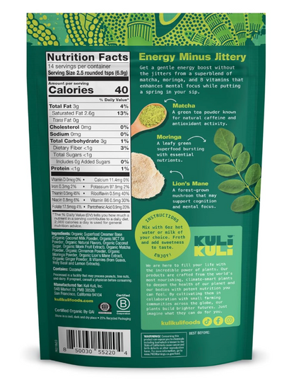 Kuli Kuli Mo - Matcha Moringa Latte (3.41OZ)