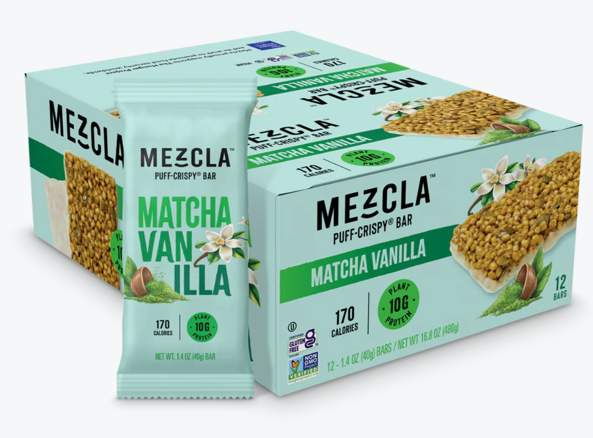 Mezcla - Bar Matcha Vanilla (1.4OZ) - 12 Count