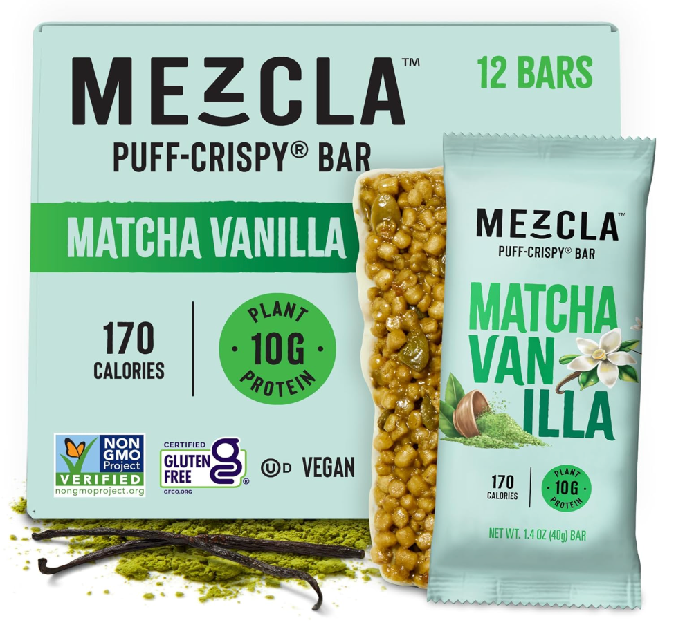 Mezcla - Bar Matcha Vanilla (1.4OZ) - 12 Count