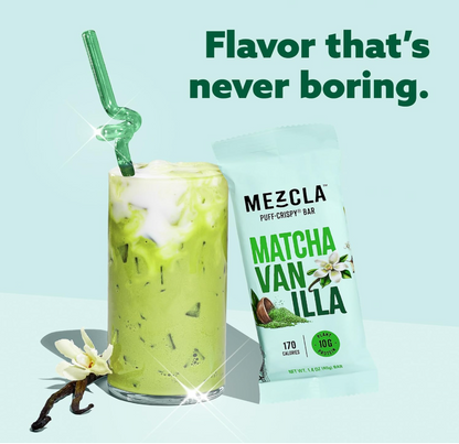 Mezcla - Bar Matcha Vanilla (1.4OZ) - 12 Count