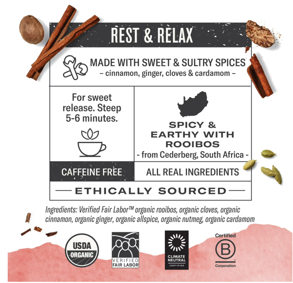 Numi Teas - Tea Rooibos Chai (18.BG)