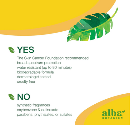 Alba Botanica - Hawaiian Green Tea Spf50 (3.OZ)