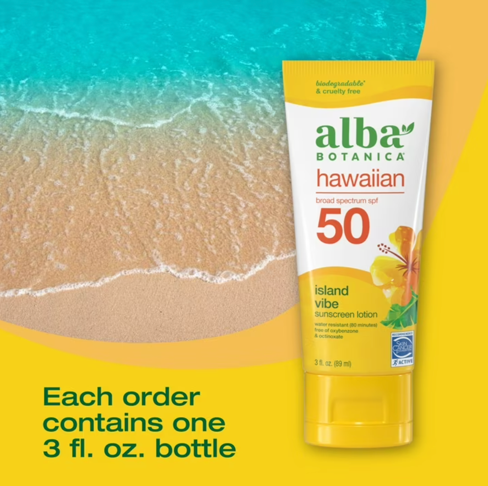 Alba Botanica - Hawaiian Green Tea Spf50 (3.OZ)