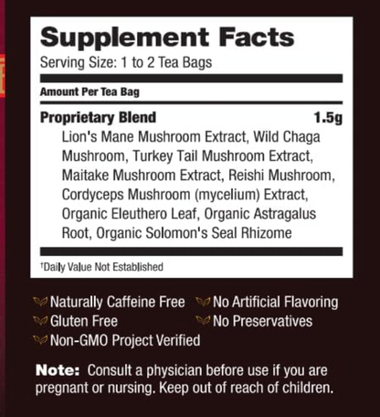 Bravo Teas - Tea  6Mushroom Dfns 20Pc (1.06OZ)