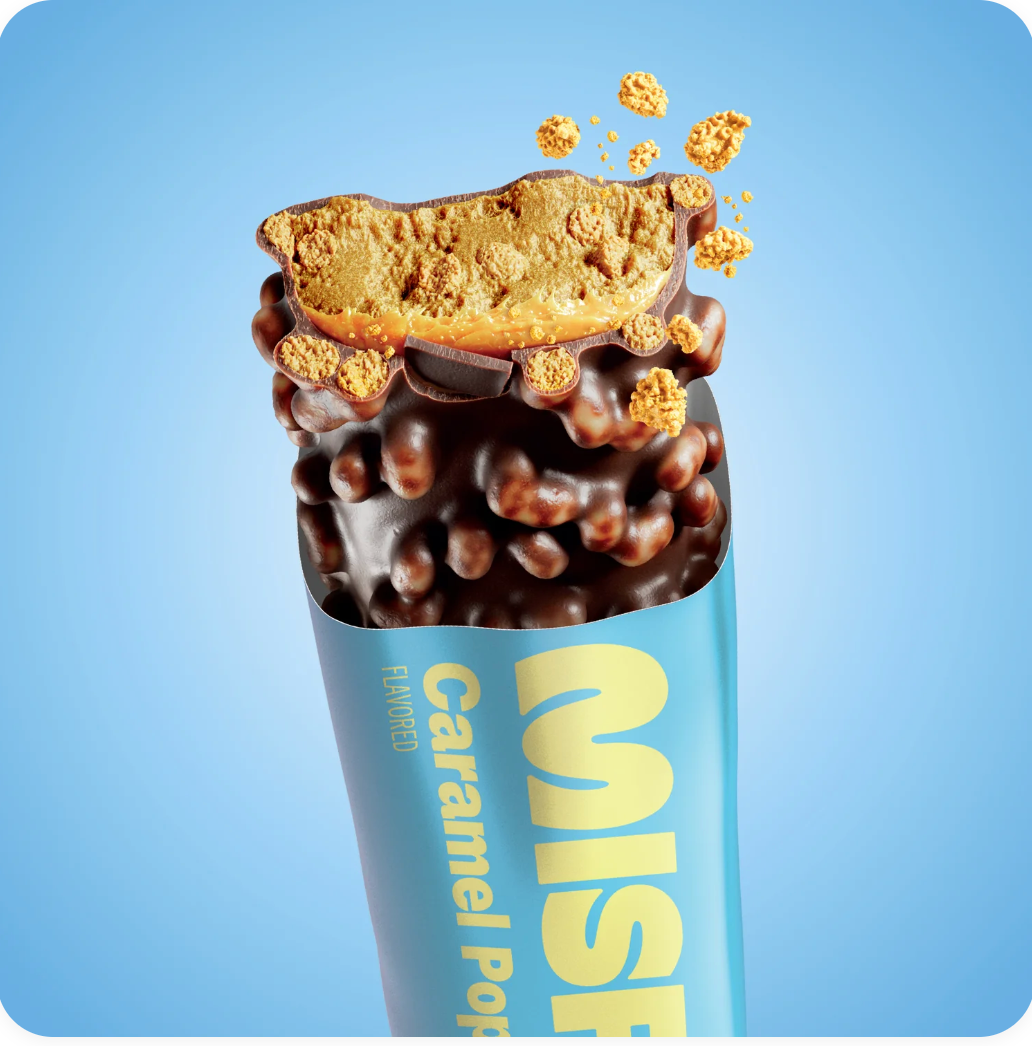 Misfits - Bar Protein Carmel Popcorn (1.8OZ) - 12 bars.