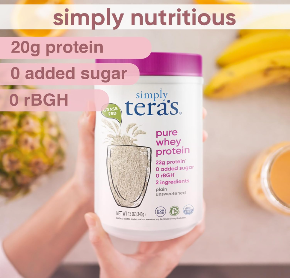 Simply Teras - Protein Whey Rbgh Free Plain (12.OZ)
