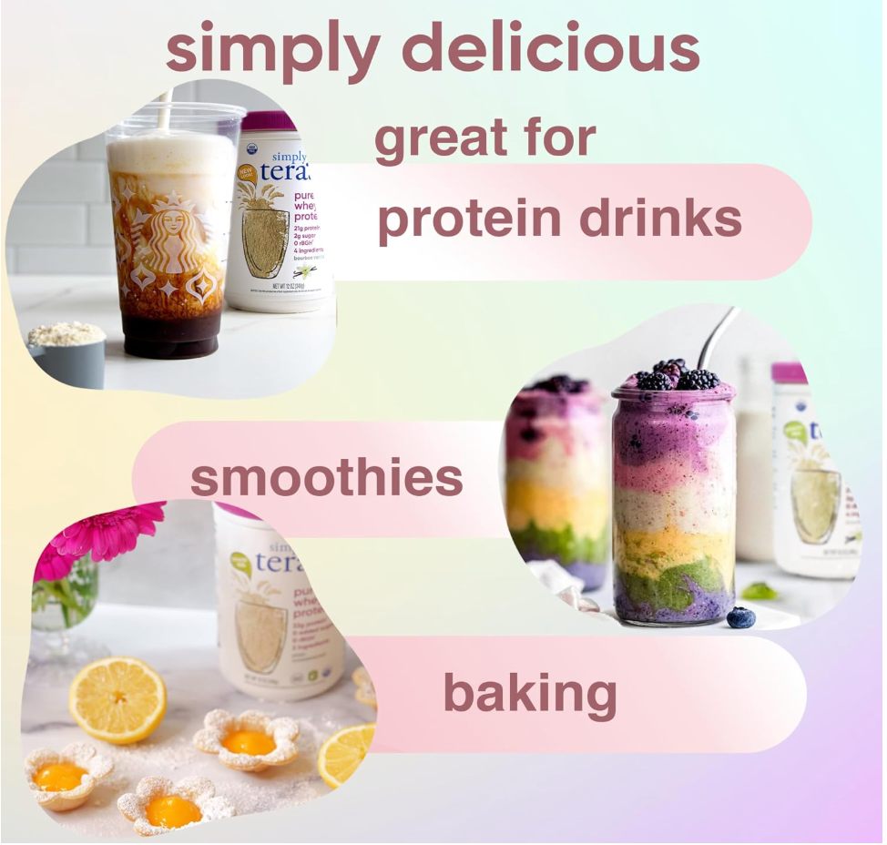 Simply Teras - Protein Whey Rbgh Free Plain (12.OZ)