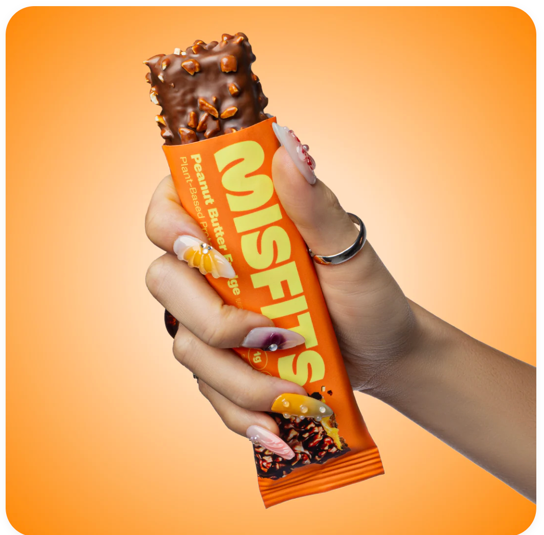 Misfits - Bar Protein Peanut Butter Fudge (1.8OZ) - 12 bars