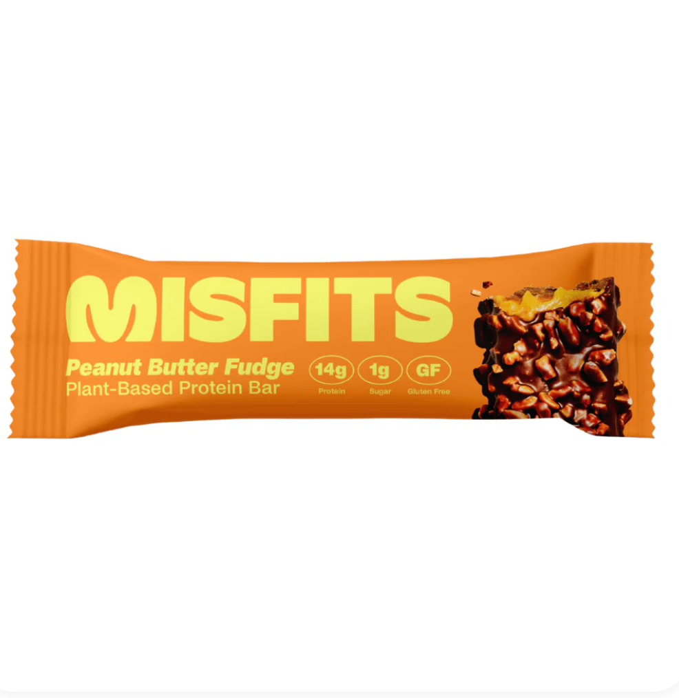 Misfits - Bar Protein Peanut Butter Fudge (1.8OZ) - 12 bars