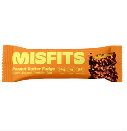 Misfits - Bar Protein Peanut Butter Fudge (1.8OZ) - 12 bars