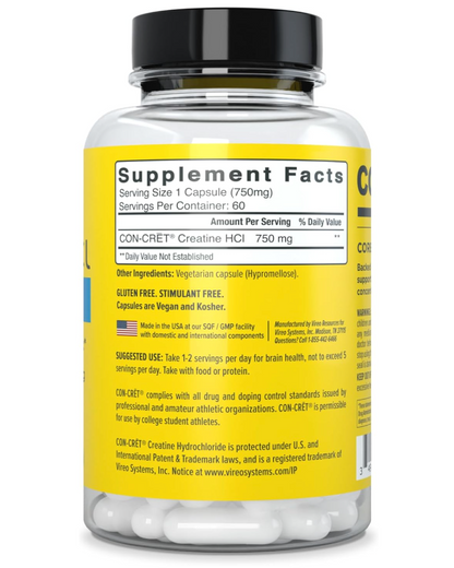Con Cret - Creatine Hcl Brain Hlth (60.PC)
