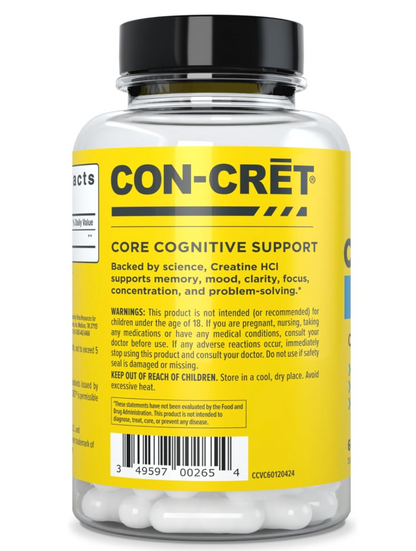 Con Cret - Creatine Hcl Brain Hlth (60.PC)