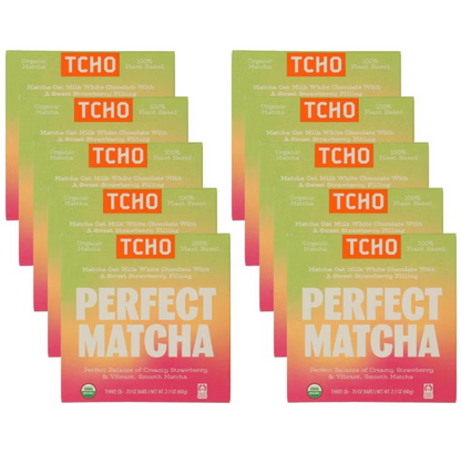Pack of 10 TCHO Bar Chocolate Perfect Matcha 2.1 oz