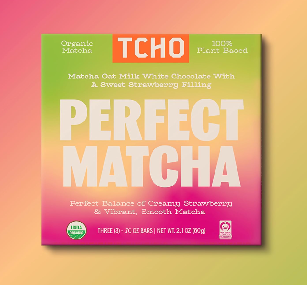 Pack of 10 TCHO Bar Chocolate Perfect Matcha 2.1 oz