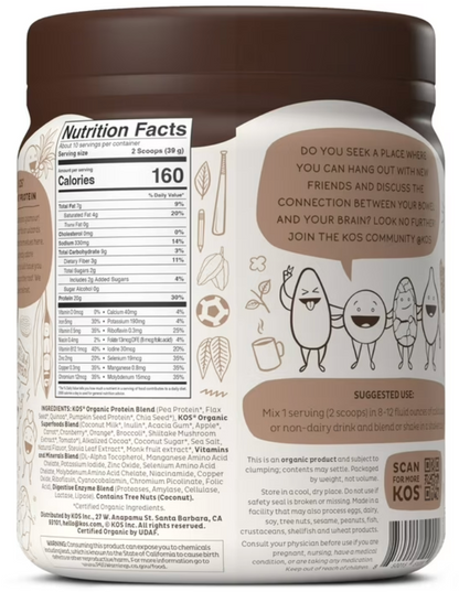 Kos - Protein Plnt Pwd Choc Org (13.75OZ)