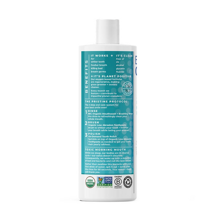 Essential Oxygen Mouthwash Wintergreen - 16OZ Certified BR Organic Brushing Rinse