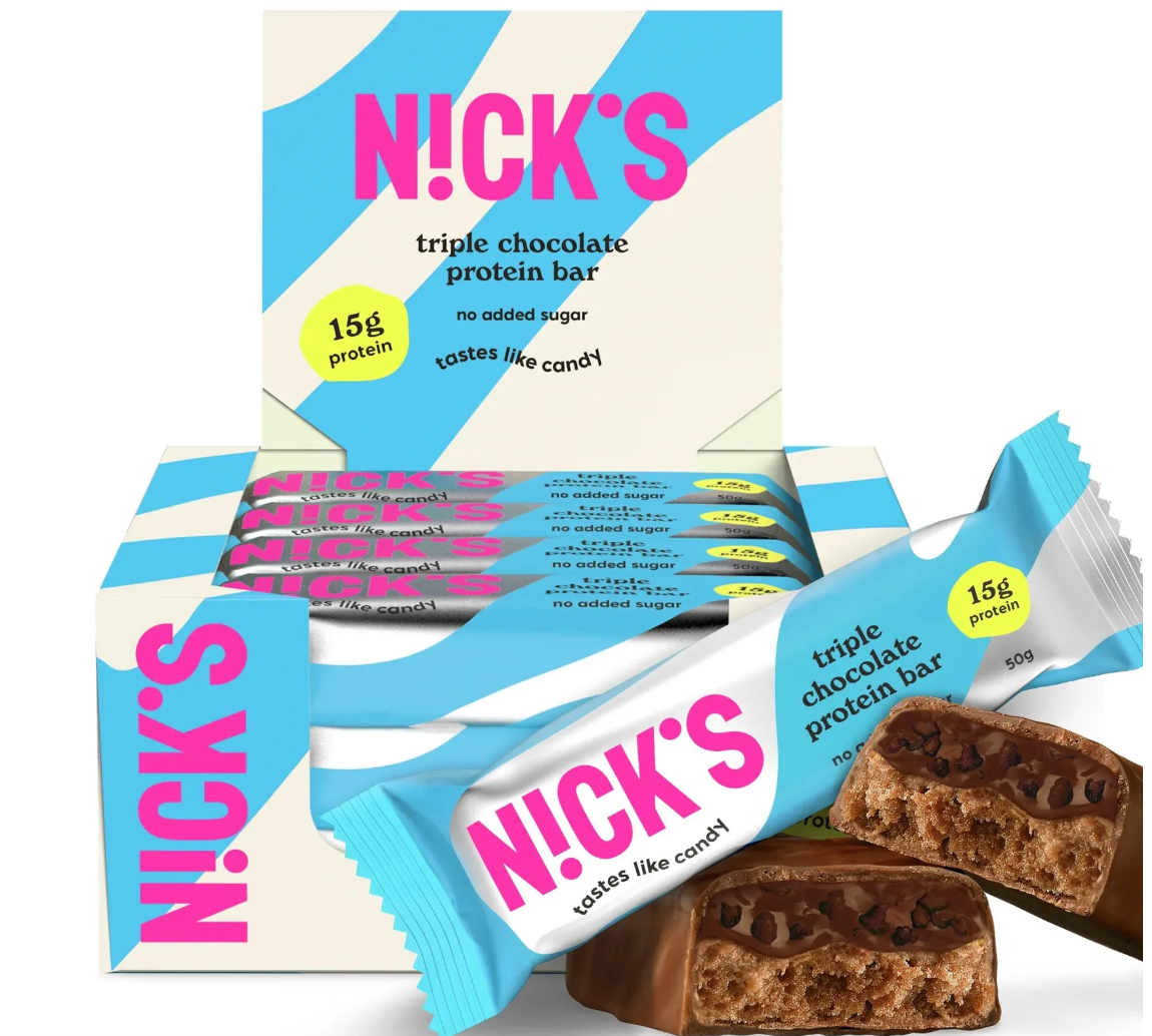Nicks - Bar Triple Choc Protein (1.76OZ) - 12 count