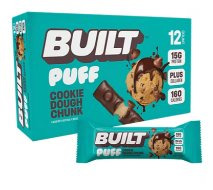 Built Bar - Bar Cookie Dough Chunk Puff (1.55OZ)/ 12 count