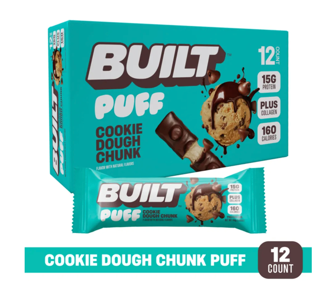 Built Bar - Bar Cookie Dough Chunk Puff (1.55OZ)/ 12 count