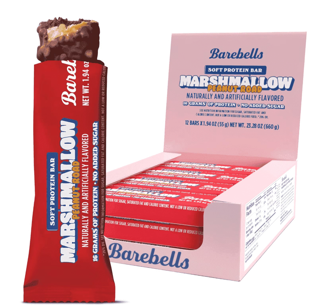 Barebells - Bar Mrshmllw Peanut Road (1.94OZ) - 12 bars