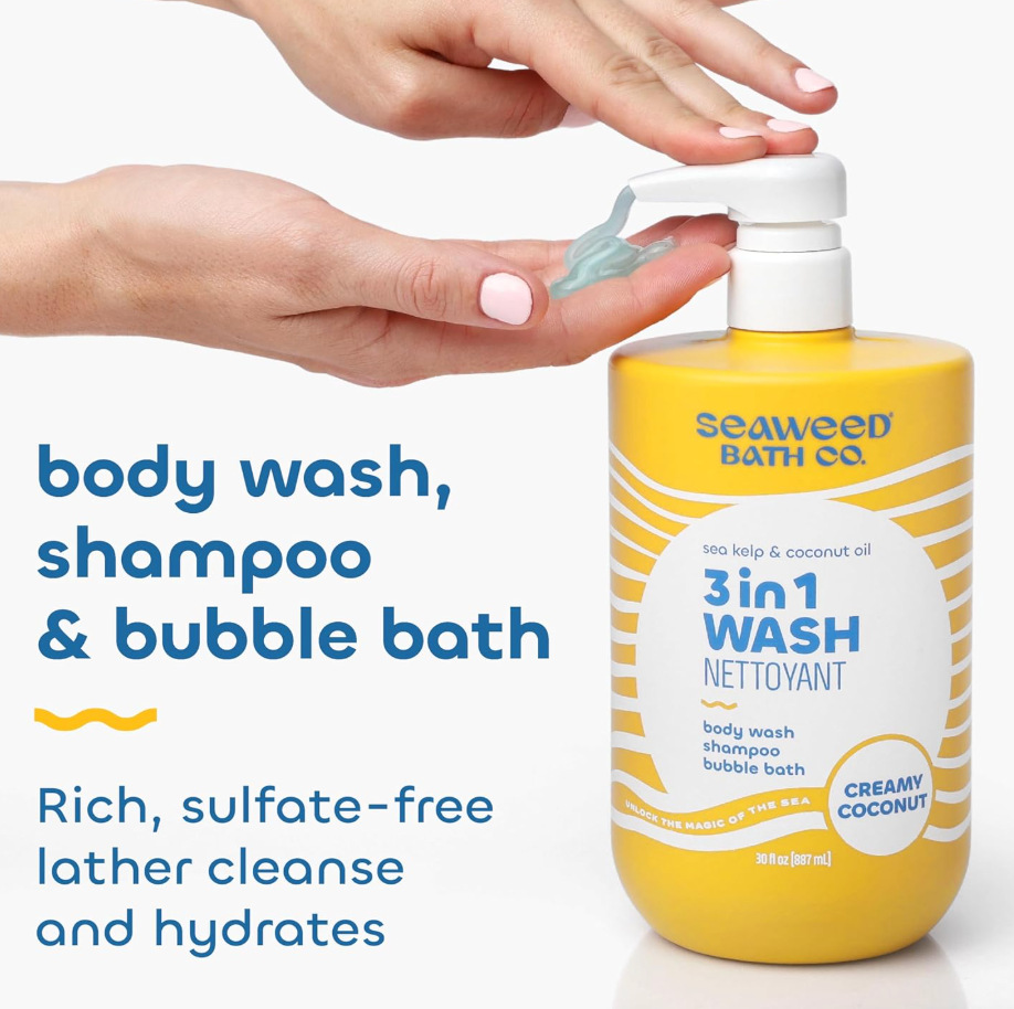 Seaweed Bath Company - Body Wash Creamy Coconut 3-1