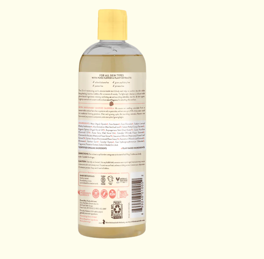 Babobotani - Bubble Bath Moisturzng 15.OZ.