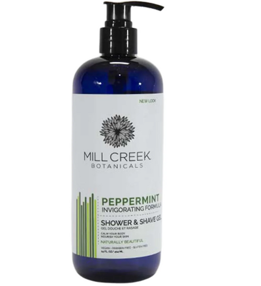 Mill Creek Shower & Shave Gel Peppermint - 14 oz