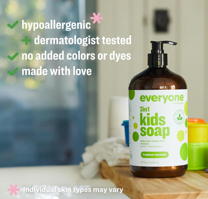 Everyone Soap Kids Tropical Coconut Twist - 32 oz