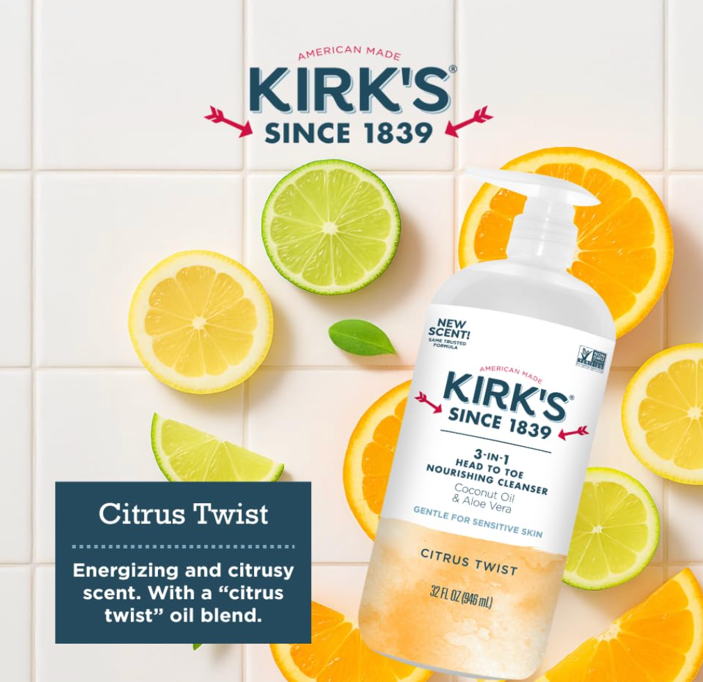 Kirk's Cleanser 3-in-1 Citrus Twist - 32 fl oz