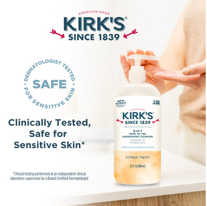 Kirk's Cleanser 3-in-1 Citrus Twist - 32 fl oz