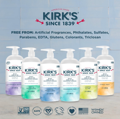 Kirk's Cleanser 3-in-1 Citrus Twist - 32 fl oz