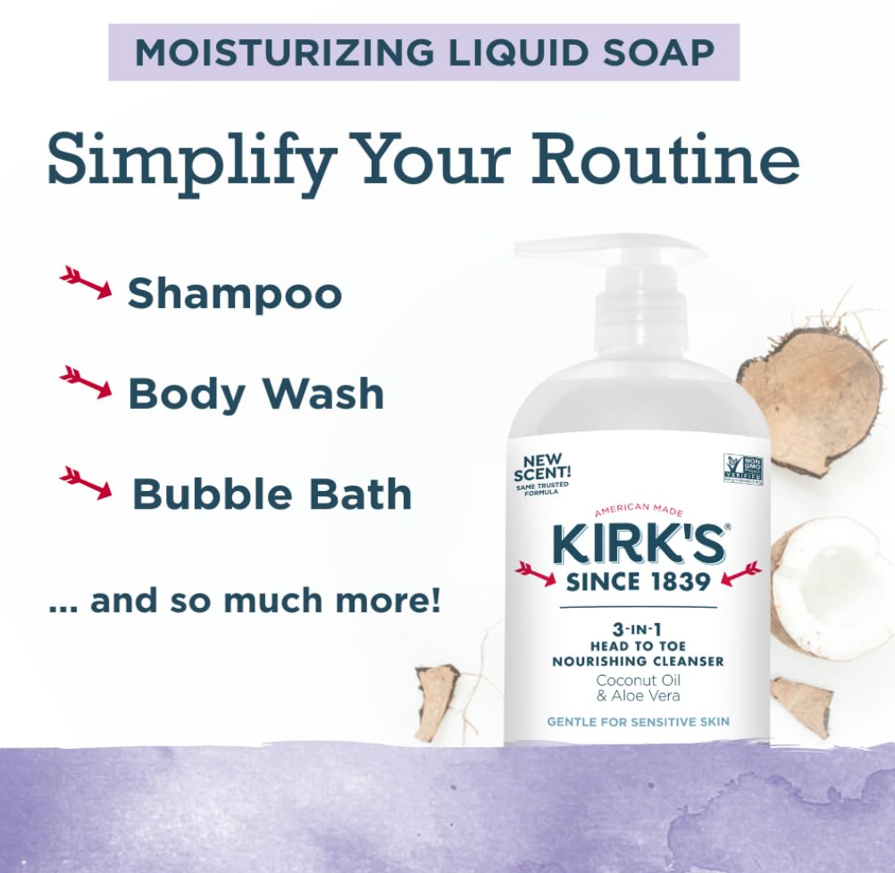 Kirk's Cleanser 3-in-1 Lavender Van - 32 fl oz