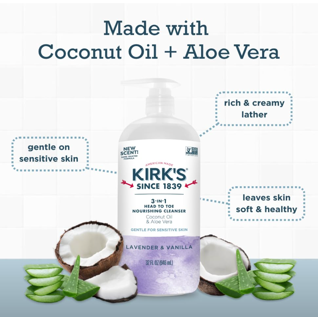 Kirk's Cleanser 3-in-1 Lavender Van - 32 fl oz