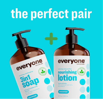 Everyone 2-in-1 Lotion for Hands/Body Unscented, 32 0Z