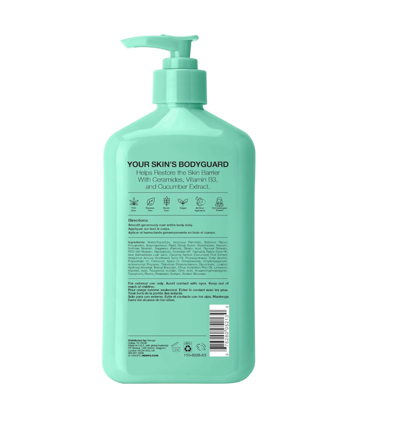 Hempz Body Lotion - Cucumber & Aloe Herbal Body Moisturizer 17 FO