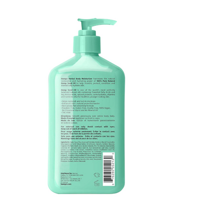 Hempz Body Lotion - Cucumber & Aloe Herbal Body Moisturizer 17 FO